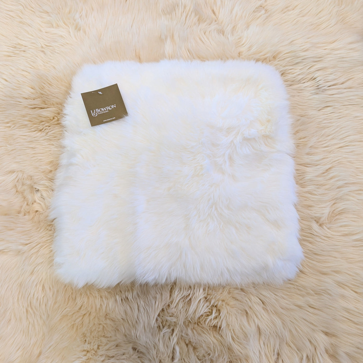 Single Sided Sheepskin Cushion Cover (Clearance)