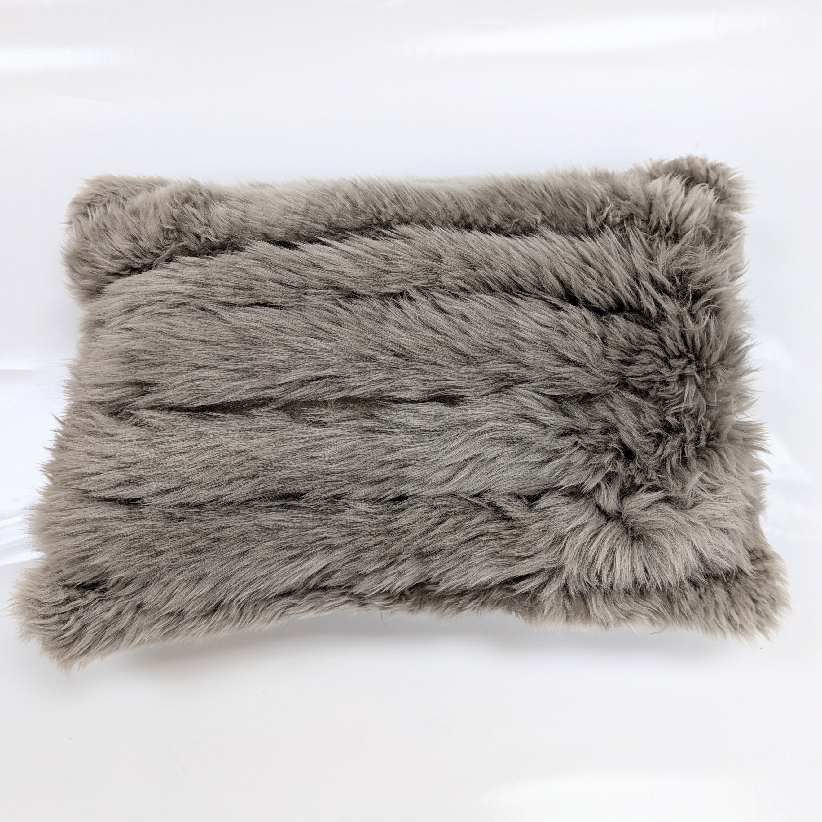 Sheepskin & Sateen Cushion Cover